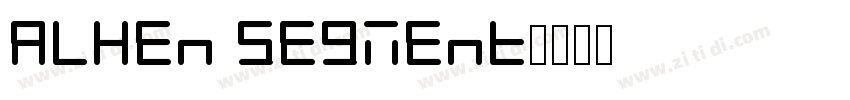 Alien segment字体转换
